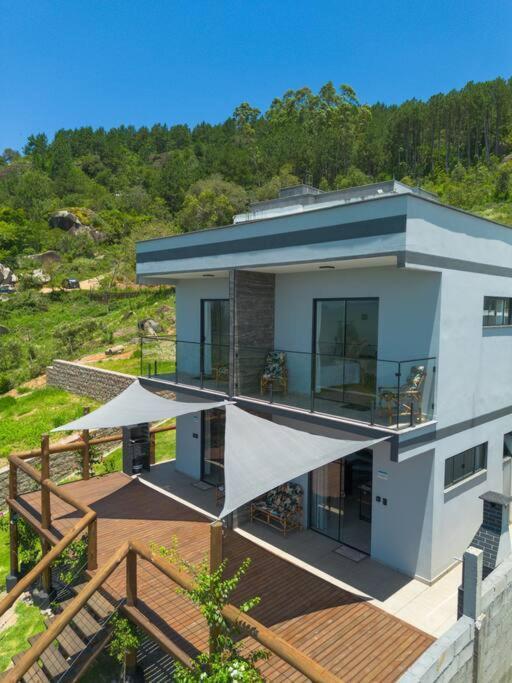 Casa Mirante Do Sol-Vista Exuberante Com Spa Governador Celso Ramos Bagian luar foto